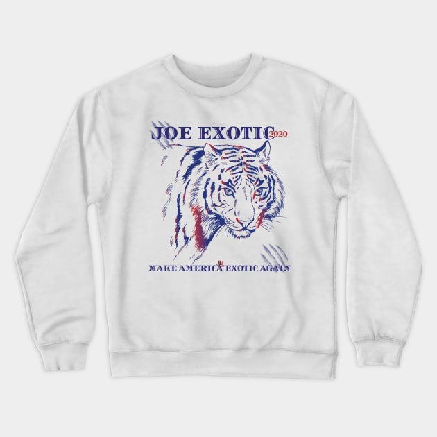 Funny Squatch King Threads Joe Exotic 2020 Make America Exotic Again Adult T-Shirt Crewneck Sweatshirt by Meryarts